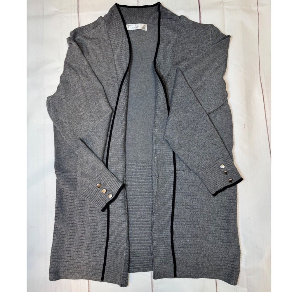 Gray cardigan by 89th + Madison / Medium / SKU 0015